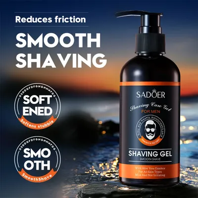 Shaving Gel Shaving Smooth Softening Beard Roots Cleanses Moisturizes Shaving Cream Protecting