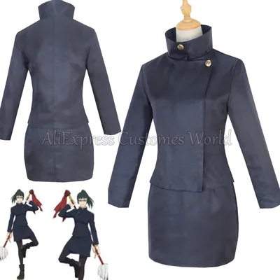 Anime Jujutsu-Kaisen Ieiri Shoko Cosplay Costume High School Shoko Ieiri Costume JK Uniform Black