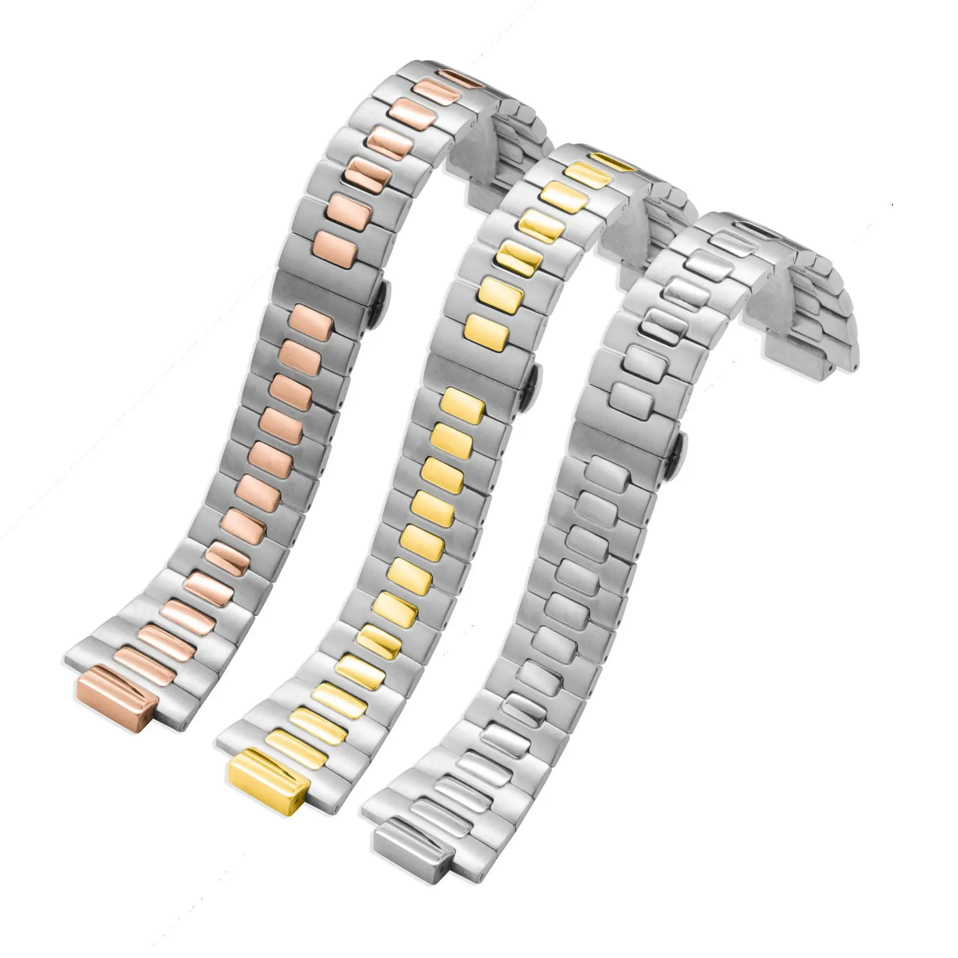 Uhrenarmband für Patek Philippe Nautilus 5711/5726 Feinstahl-Uhrenarmband, männlich, konvexes Edelstahl-Uhrenzubehör, 25 mm Image