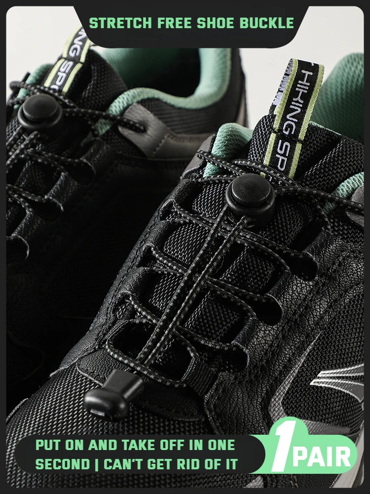 Qualitäts schloss Schnürsenkel runde Tennis schnürsenkel ohne Krawatten elastische Schnürsenkel Turnschuhe Erwachsene Kinder Gummibänder für Schuhe 1 Stück Image