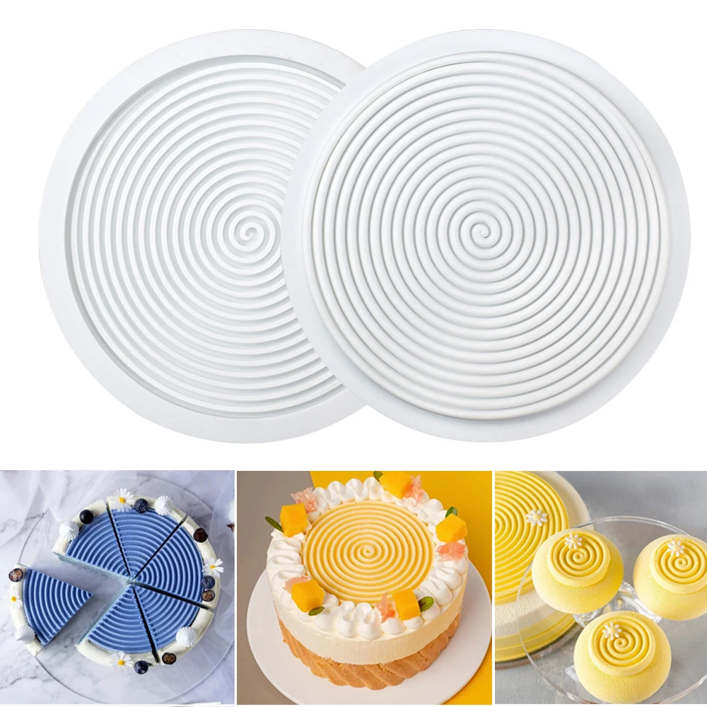 Silikon-Backform für Gebäck, 1/2/6/15 Löcher, 3D-Spiralform, Mousse-Kuchenform, runde Schokoladenform, Bäckereizubehör Image