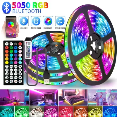 Led Band 5V 5050 USB RGB Led Streifen Licht Für Zimmer Tv Smart Bluetooth Led-hintergrundbeleuchtung 5M 10 Meter Eis String Led Wand Zimmer Dekor