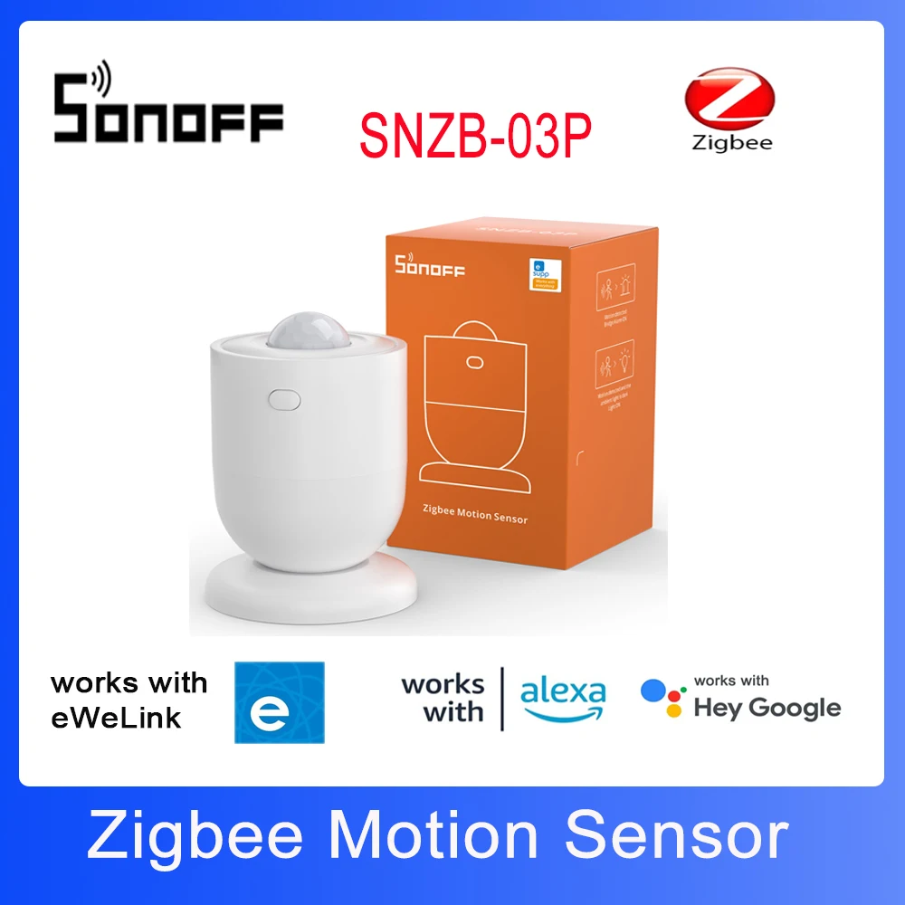 SONOFF SNZB-03P Zigbee Bewegungssensor 110 ° Smart Home Aecurity funktioniert mit der ZBBridge-P/ZBDongle-E/NSPanel Pro/iHost über eWeLink APP Image