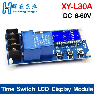 XY-L30A NC Battery Charging Control Module Digital Full Power Off Overcharge Protection Switch 6-60 V with LCD Display