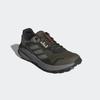 Laufschuh ADIDAS TERREX "TRAIL RIDER TRAILRUNNING", Gr. 41, grün (olive strata, ch solid grau, semi impact orange), Synthetik, Textil, sportlich, Schuhe