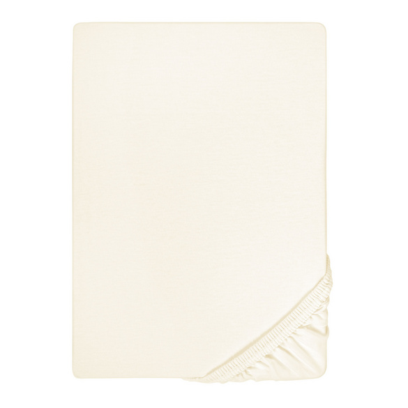 biberna Jersey-Elastic-Topper-Spannbetttuch perlmutt, 1x 90x190 cm - 100x220 cm Image