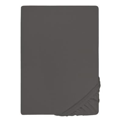 biberna Jersey-Elastic-Topper-Spannbetttuch dunkelgrau, 1x 180x200 cm - 200x220 cm Image