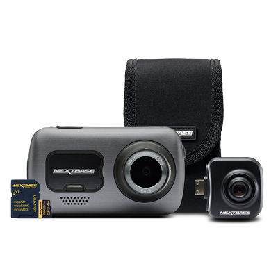 Nextbase 622GW Elite View Bundle – 4K Front & Rear View Dash Cam + 256GB microSD & Carry Case, WiFi, Parking Mode, Bluetooth, GPS, Image Stabilisation, SOS, Dual Channel, Enhanced Night Mode