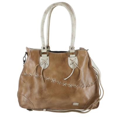 Bed:Stu Bruna Satchel Tan/White