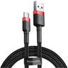 Cavo flessibile e durevole usb-c QC3.0 3A 1M nero e rosso