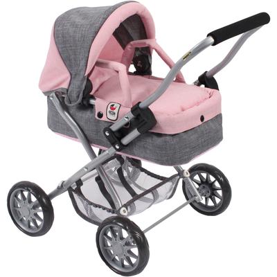 Puppenwagen CHIC2000 "Smarty, Melange rosa" rosa (melange rosa) Kinder