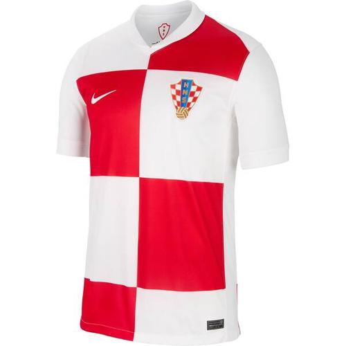 NIKE Herren Fantrikot Kroatien 2024 Stadium Home, Größe L in Weiß