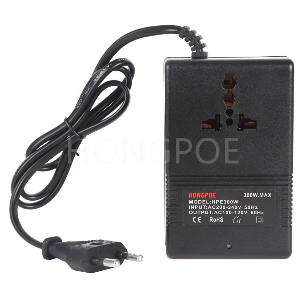 300W Spannungs wandler 220V bis 110V Transformator Abwärts transformator Spannungs wandler Reise adapter Image