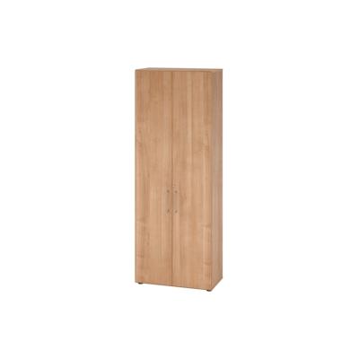 bümö Aktenschrank abschließbar, Büroschrank Holz 80cm breit in Nussbaum - abschließbarer Schrank mit Aktenregal für's Büro & Arbeitszimmer, Büro Image