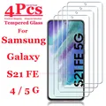 Proteggi schermo in vetro temperato 99D per Samsung Galaxy S21FE 4G 5G, da 1 a 4 pezzi