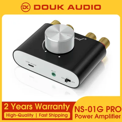 Douk audio Mini Bluetooth 5.0 Digital Amplifier NS-01G Hi-Fi Stereo Home Audio TPA3116 Power