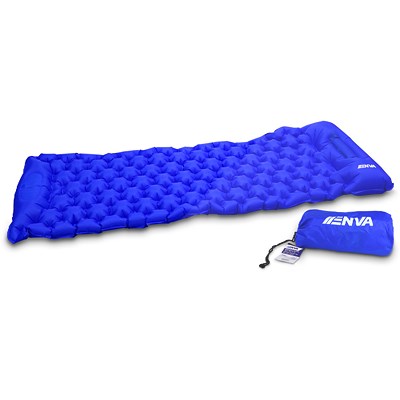 Enva Aufblasbare Camping Isomatte - 190x63x14cm - mit integr. Fußpumpe [Hersteller-Nr. 40830631]