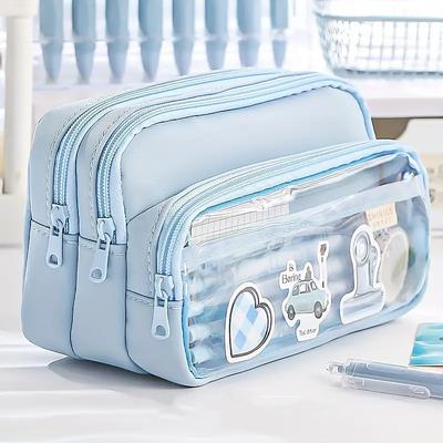 Transparent Pen Bag Large Capacity Simple High Appearance Level Pencil Case Creative Multi-functional Middle School Student Pen Bag