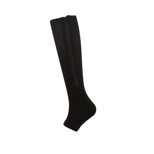 Kompressionsstrümpfe Sportsocken laufsocken 1 Paar Grundlegend Damen Röhrensocken Atmungsaktiv Schweißableitend Komfortabel Fitnesstraining Fussball Laufen Joggen Radsport Sport Farbblock Polyester Image