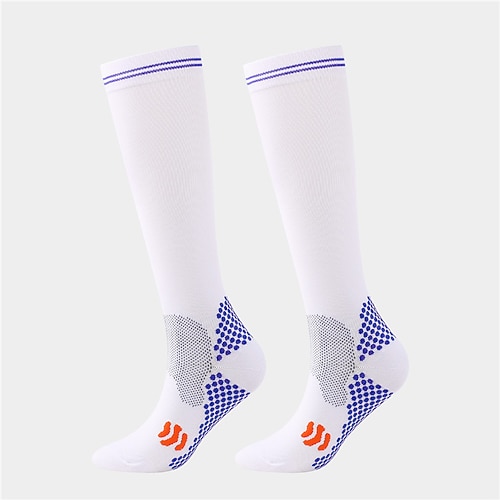 Kompressionsstrümpfe Sportsocken laufsocken 1 Paar Farbblock Herren Röhrensocken Rutschfest Atmungsaktiv Schweißableitend Komfortabel Fitnesstraining Basketball Laufen Joggen Radsport Sport Farbblock Image