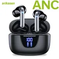 Auricolari Bluetooth ANC Cancellazione attiva del rumore Auricolari wireless Cuffie Bluetooth 5.3 TWS con display a LED per iOS Android