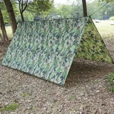 100*145CM Outdoor Ultralight Tarp Camping Sunshade Shelter Camping Waterproof Canopy Hammock Camouflage Beach Mat Dropshipping