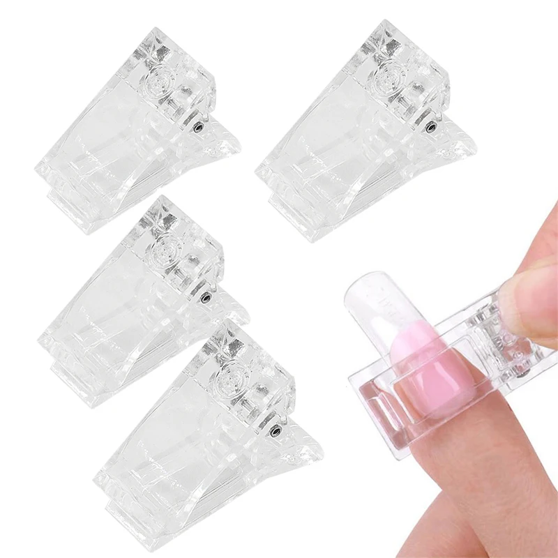 Acryl Nagel Clip Transparent Gel Schnell Gebäude Nagel Tipps Clips Fingernagel Verlängerung UV Klemmen Maniküre Kunst Builder Werkzeuge Set Image