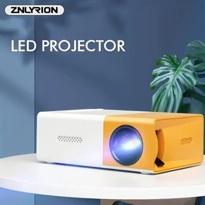 TEMU Office Portable Mini Projector, Support Smartphone Wired Screen , Let You Enjoy