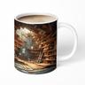 3D Bookshelf Mug, Library Bookshelf Mug, Book Lover Coffee Mug, Creative Design Ceramic Coffee Mug, Gifts for Readers Bookish Book Lovers