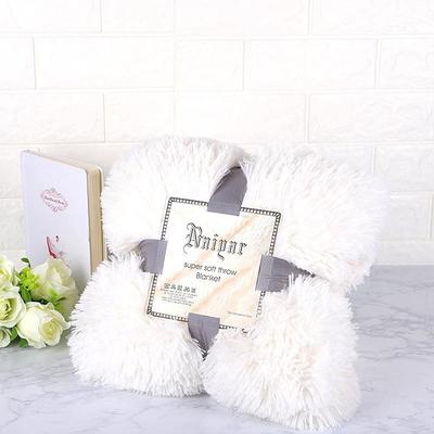 Soft Fuzzy Faux Fur Throw Blankets,Solid Reversible Lightweight Long Hair Shaggy Blanket,Fluffy Cozy Plush Comfy Microfiber Fleece Blankets Decoration for Couch Sofa Bed