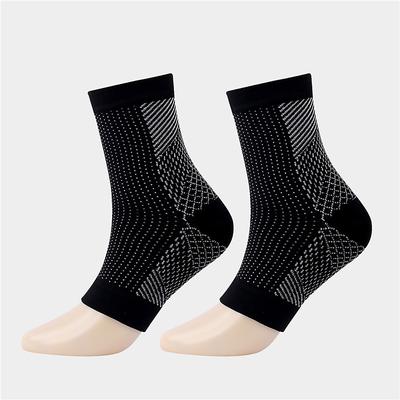 Compression Leg Sleeves 1 Pair Basic Women's Tube Socks Breathable Sweat wicking Comfortable Gym Workout Basketball Running Jogging Cycling Sports Solid Colored Nylon Black White Fuchsia