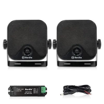 Herdio 4 ''100w Hochleistungs-wasserdichtes Boot Marine Bluetooth-Lautsprecher Oberfläche für Wohnmobil Kompakt lader atv utv rzr Golf wagen montiert