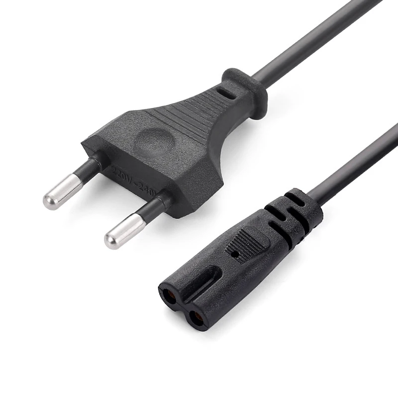 1,5 M EU Power Kabel 2pin IEC320 C7 Power Verlängerung Kabel Für Dell Laptop Ladegerät Canon Epson Drucker Radio lautsprecher PS4 XBOX One S Image