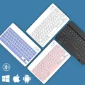 Tastiera wireless Mini tastiera ricaricabile compatibile Bluetooth per tablet telefono iPad per Samsung Xiaomi IOS Android Windows