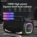 Altoparlante wireless Zealot S79 da 100 W, altoparlante subwoofer portatile da esterno, qualità audio Hi-Fi, doppio abbinamento, ricarica rapida, 24000 mAh.
