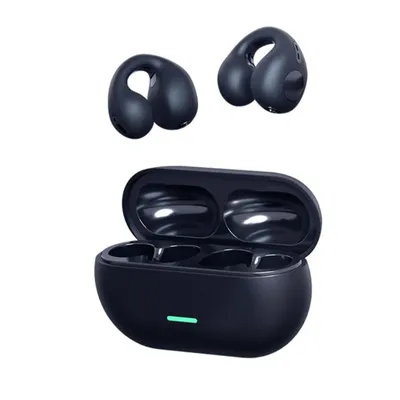 Wireless Ear Clip Open Ear Headphones With Charging Case Bone Conduction Earphones Gym Headphones