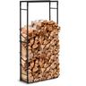 Kaminholzregal Brennholzregal Holzständer Feuerholzregal 35 kg Stahl schwarz