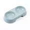 Dogs and Cats Feeding Double Bowl Macarons Plastic Feeding Bowl Double Bowl Pet B owl Drinking Water Feeding