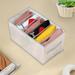 storage cabinet with lock bed sheet organizer Bedding PP Box Storage Drawer Clothes Bag Board Mesh Compartment Clip Pants Bags