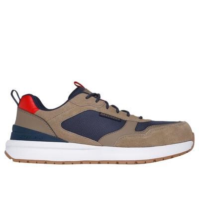 Skechers Men's Work: Joggernaut Sneaker | Size 10.5 | Navy/Tan | Leather/Synthetic/Textile
