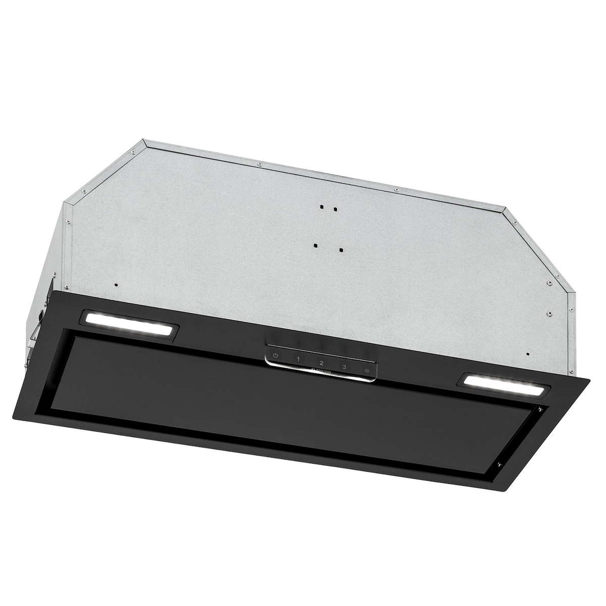 Klarstein Camila Dunstabzugshaube Einbau 70 cm 397 m³/h LED Touch Edelstahl Schwarz Image
