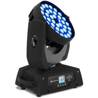 Jeu De Lumière Lyre LED Effet WASH Éclairage De Scène DMX RVBB Pinspot 36x10w