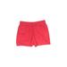 J.Crew Factory Store Athletic Shorts: Red Solid Activewear - Women's Size 0