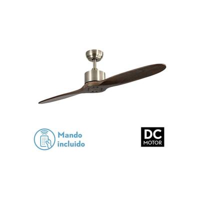 Fabrilamp - todolampara - Deckenventilator dc Modell leste Bronze, 2 Flügel Eiche, 5 Image