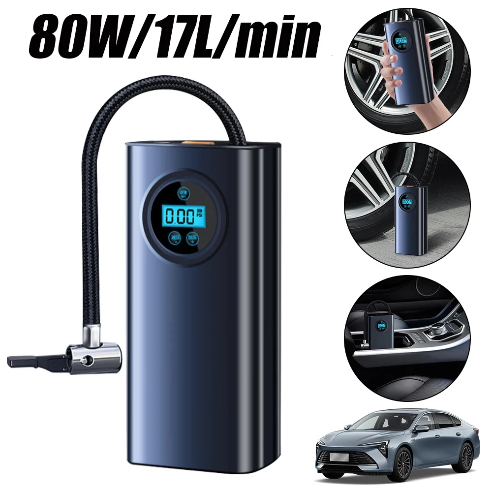 Pompa per bici elettrica portatile Gonfiatore wireless veloce per pneumatici Mini pompa elettrica Gonfiatore per bicicletta per palla per veicolo elettrico per moto