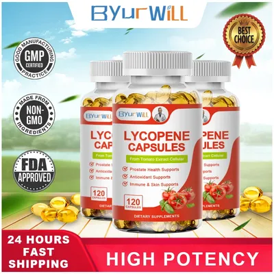 Lycopene Vegan Capsules 40mg Supports Prostate & Heart Health Increased Immunity Antioxidant Free