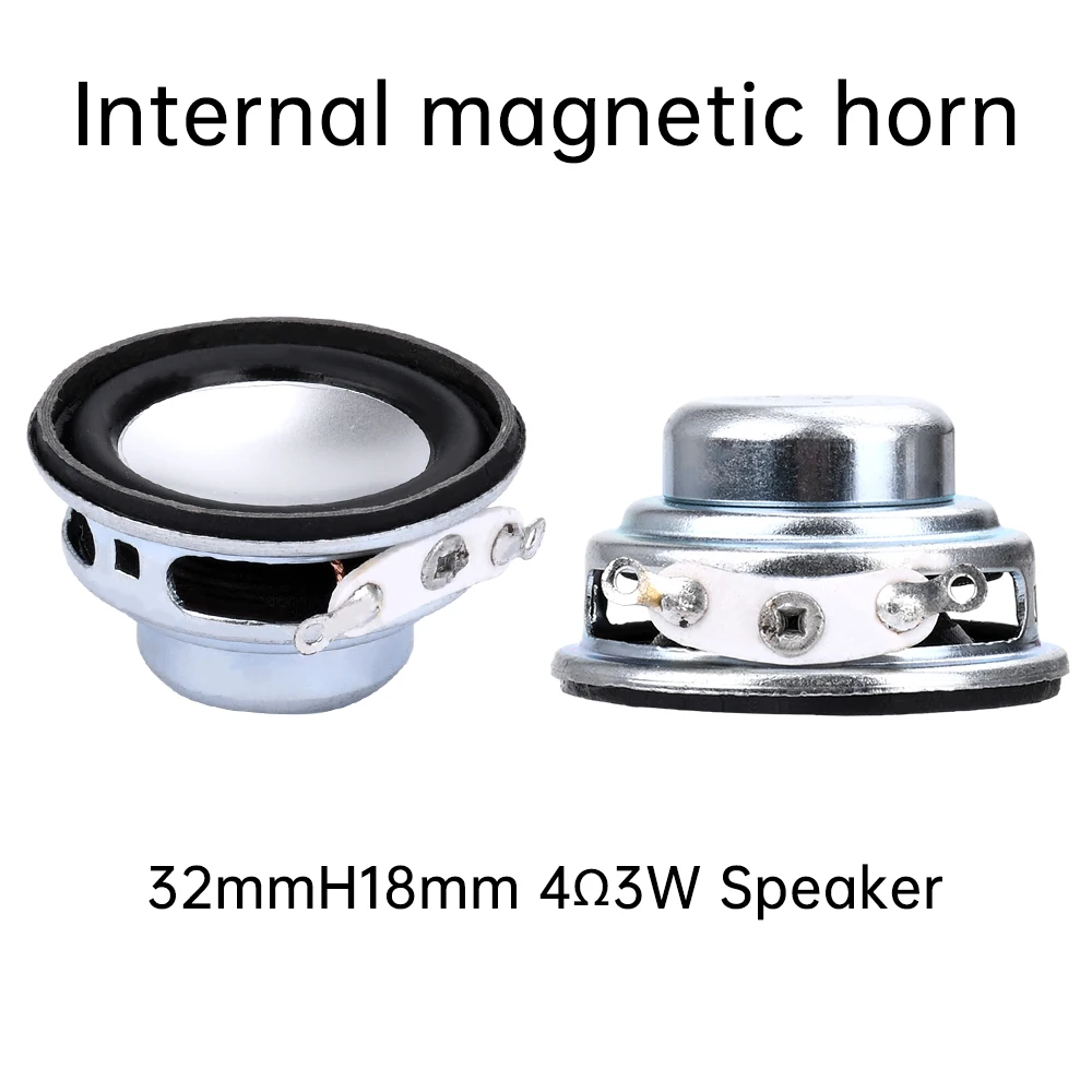 1/2PCS Mini Audio Haut-parleurs Interne Magnétique Basse Corne 30MM 4Ω 3W Multimédia Portable Son Haut-parleurs Cornes Audio Woofer