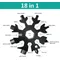 Ensemble d'outils multifonctions en acier inoxydable, couple de flocon de neige hexagonal, outils à