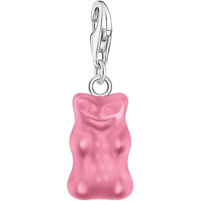 Charm-Einhänger THOMAS SABO "THOMAS SABO x HARIBO Schmuck: Charm", bunt (silberfarben, pink, pink), Charms, Damen, Silbe