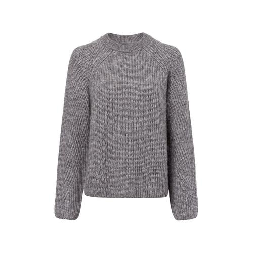 Nümph Strickpullover mit Alpaka-Anteil Damen grau, XXL